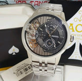  Shop Authentic Fossil Townsman Multifunction Black Dial Silver Steel Strap Watch for Men - ME1135 - Luxxuri