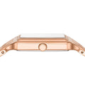 Fossil Raquel Three Hand Date White Dial Rose Gold Steel Strap Watch For Women - ES5271