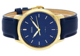 Shop Authentic Fossil The Minimalist 3H Analog Blue Dial Blue Leather Strap Watch for Men - FS5789 - Luxxuri