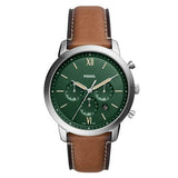  Shop Authentic Fossil Neutra Chronograph Green Dial Brown Leather Strap Watch for Men - FS5735 - Luxxuri