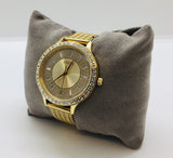  Shop Authentic Guess Soiree Diamonds Gold Dial Gold Mesh Bracelet Watch for Women - GW0402L2 - Luxxuri