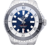  Shop Authentic Breitling Superocean Automatic 44mm Blue Dial Silver Steel Strap Watch for Men - A17376211C1A1 - Luxxuri