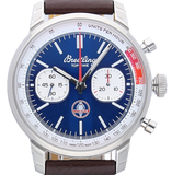  Shop Authentic Breitling Top Time B01 Shelby Cobra Blue Dial Brown Leather Strap Watch for Men - AB01763A1C1X1 - Luxxuri