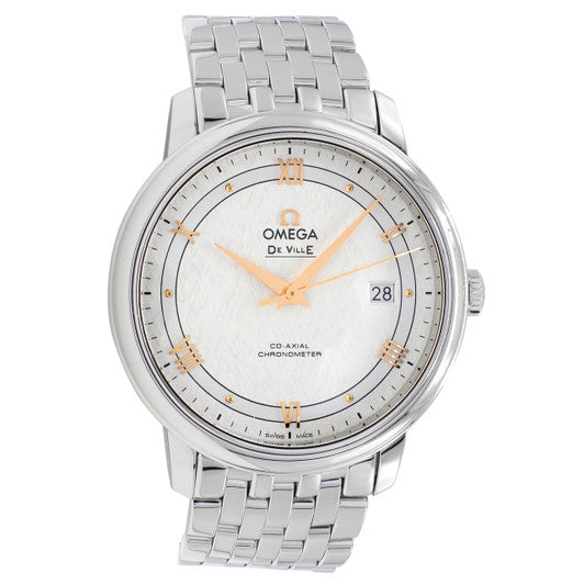  Shop Authentic Omega De Ville Prestige Co Axial Silver Dial Silver Steel Strap Watch for Men - 424.10.40.20.02.004 - Luxxuri
