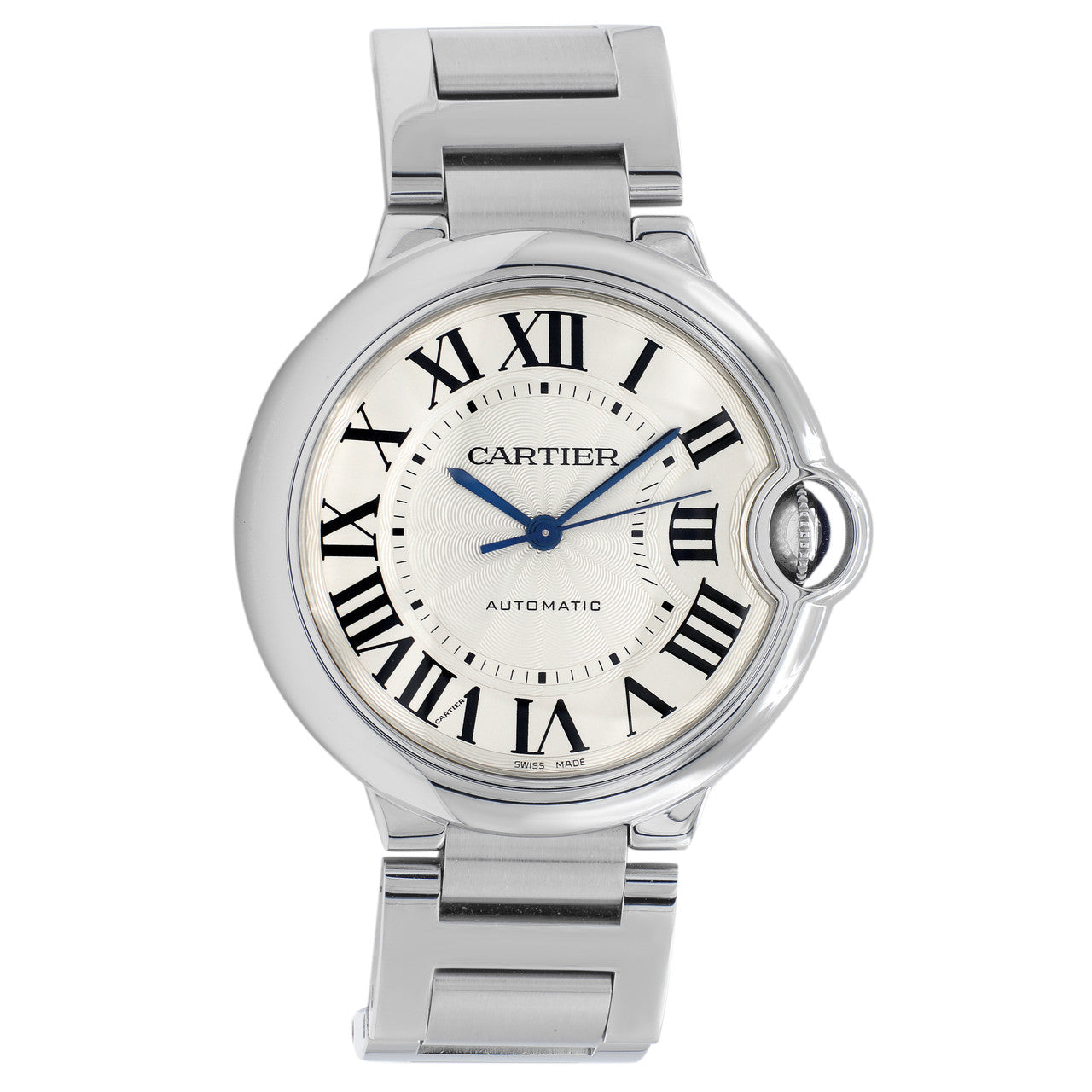  Shop Authentic Cartier Ballon Bleu De Cartier Silver Dial Silver Steel Strap Watch for Women - WSBB0048 - Luxxuri