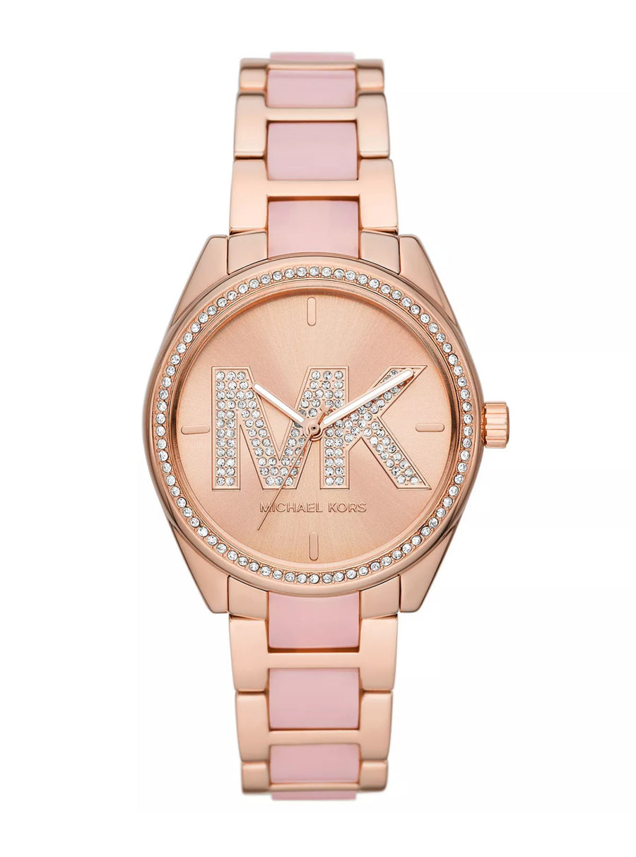  Shop Authentic Michael Kors Janelle Analog Rose Gold Dial Two Tone Steel Strap Watch For Women - MK4731 - Luxxuri