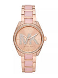 Shop Authentic Michael Kors Janelle Analog Rose Gold Dial Two Tone Steel Strap Watch For Women - MK4731 - Luxxuri