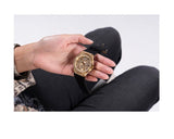  Shop Authentic Guess Princess Crystals Gold Dial Black Silicone Strap Watch For Women - GW0439L2 - Luxxuri