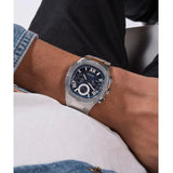  Shop Authentic Guess Headliner Multifunction Blue Dial Silver Steel Strap Watch For Men - GW0572G1 - Luxxuri
