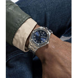  Shop Authentic Guess Asset Quartz Blue Dial Silver Steel Strap Watch For Men - GW0575G4 - Luxxuri