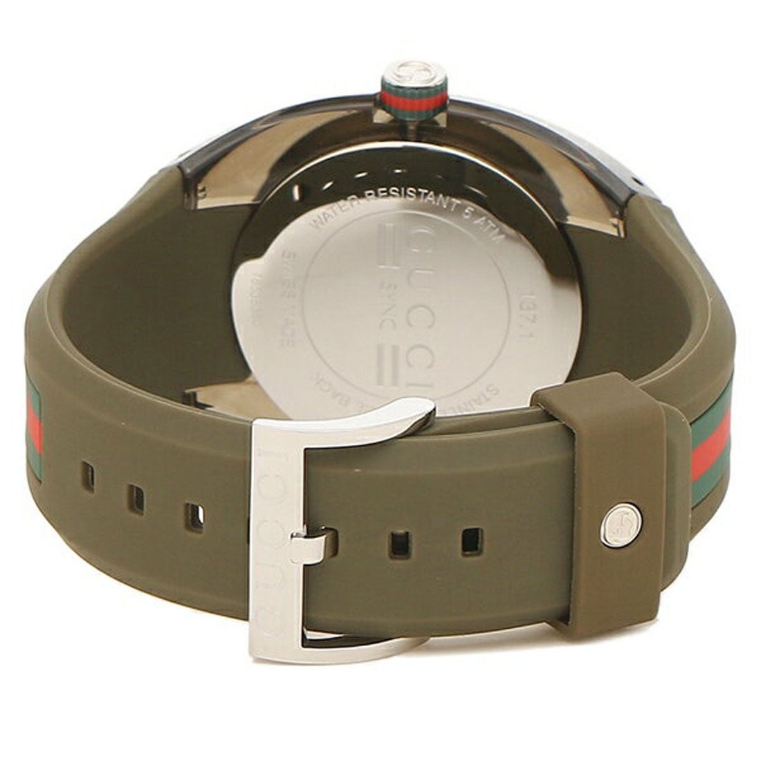  Shop Authentic Gucci Sync XXL Quartz Brown Dial Brown Leather Strap Watch For Men - YA137106 - Luxxuri