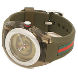  Shop Authentic Gucci Sync XXL Quartz Brown Dial Brown Leather Strap Watch For Men - YA137106 - Luxxuri