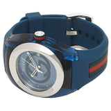 Shop Authentic Gucci Sync XXL Quartz Blue Dial Blue Rubber Strap Watch For Men - YA137104 - Luxxuri
