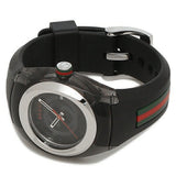  Shop Authentic Gucci Sync Quartz Black Dial Black Rubber Strap Watch For Men - YA137301 - Luxxuri