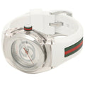  Shop Authentic Gucci Sync Quartz White Dial White Rubber Strap Unisex Watch - YA137302 - Luxxuri