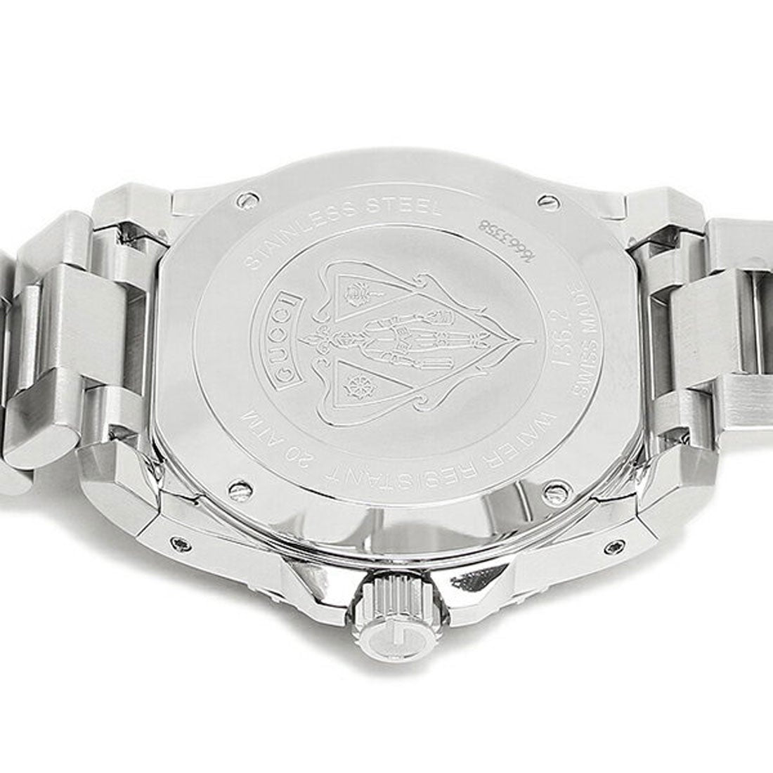  Shop Authentic Gucci Dive Quartz Black Dial Silver Steel Strap Watch For Men - YA136212 - Luxxuri
