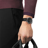  Shop Authentic Tissot Le Locle Powermatic 80 Black Dial Black Leather Strap Watch For Men - T006.407.16.053.00 - Luxxuri