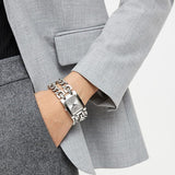 Shop Authentic Guess Mod Heavy Metal Silver Dial Silver Steel Strap Watch For Women - W1117L1 - Luxxuri