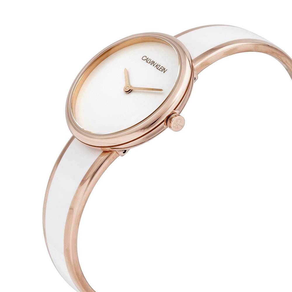  Shop Authentic Calvin Klein Seduce White Dial Two Tone Steel Strap Watch for Women - K4E2N616 - Luxxuri