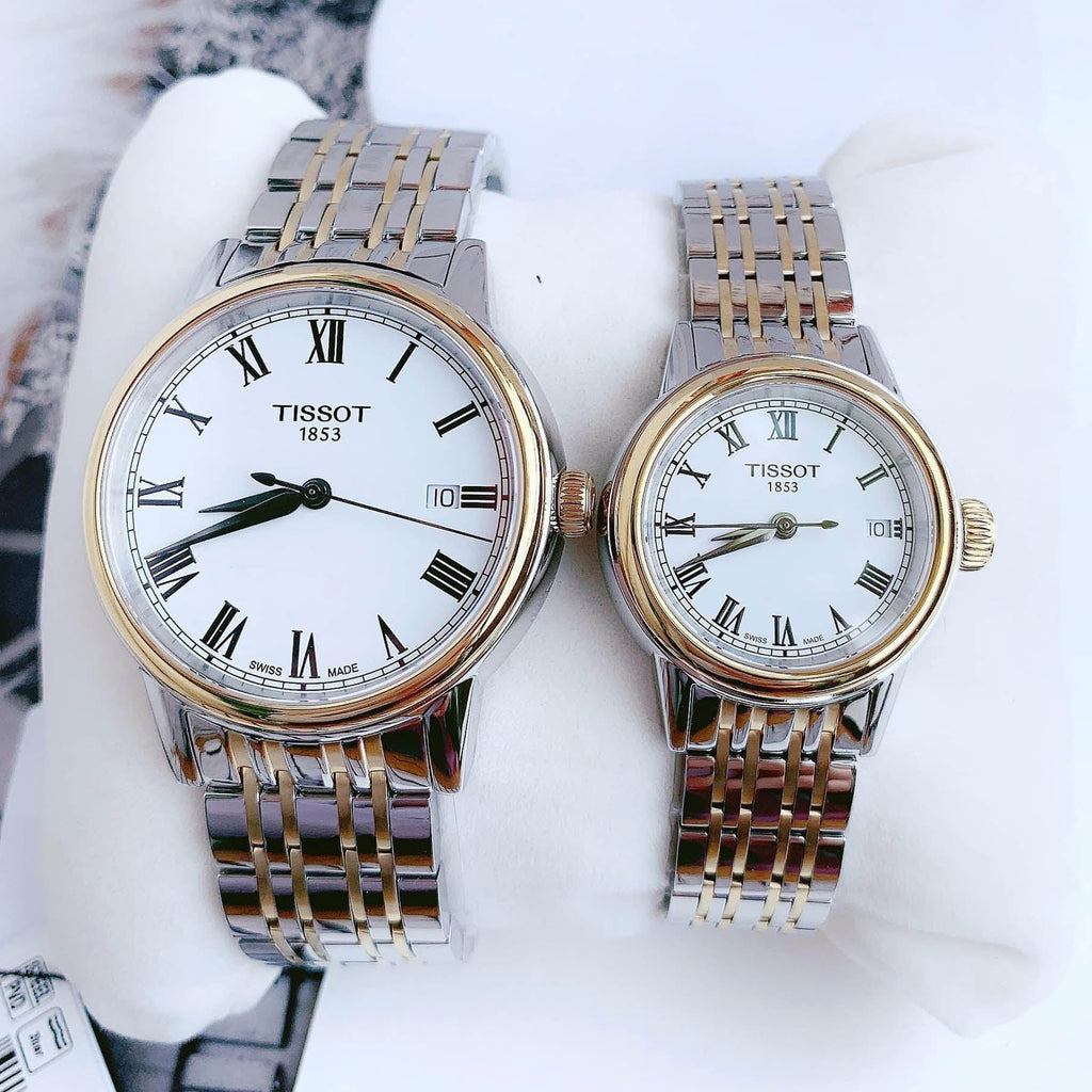  Shop Authentic Tissot T Classic Carson Quartz White Dial Two Tone Steel Strap Watch for Men - T085.410.22.013.00 - Luxxuri