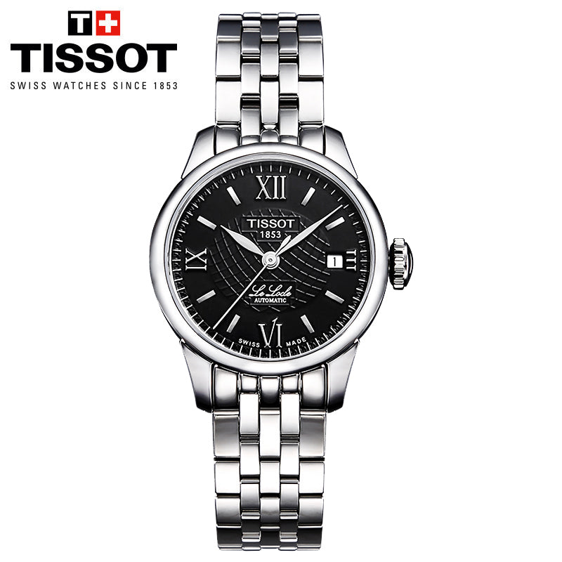  Shop Authentic Tissot Le Locle Automatic Small Lady Black Dial Silver Steel Strap Watch For Women - T41.1.183.53 - Luxxuri