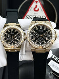  Shop Authentic Guess Zeus Chronograph Diamonds Black Dial Black Silicone Strap Watch For Men - GW0208G2 - Luxxuri