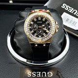  Shop Authentic Guess Baguette Crystals Black Dial Black Silicone Strap Watch For Men - GW0208G1 - Luxxuri