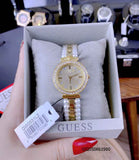  Shop Authentic Guess Gala Diamonds Gold Dial Two Tone Steel Strap Watch for Women - GW0531L2 - Luxxuri