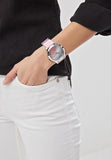  Shop Authentic Guess Crush Crystals Silver Dial Pink Rubber Strap Watch for Women - W1223L1 - Luxxuri