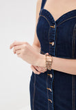  Shop Authentic Guess Mod Heavy Metal Rose Gold Dial Rose Gold Steel Strap Watch For Women - W1117L3 - Luxxuri