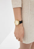  Shop Authentic Guess Cosmo Diamonds Gold Dial Black Rubber Strap Watch for Women - GW0034L1 - Luxxuri