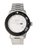  Shop Authentic Gucci G Timeless Sport White Dial Silver Steel Strap Watch For Men - YA126250 - Luxxuri