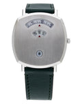  Shop Authentic Gucci Grip Quartz Silver Dial Green Leather Strap Watch For Women - YA157404 - Luxxuri