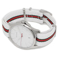  Shop Authentic Gucci G Timeless Quartz White DIal White NATO Strap Watch For Men - YA126322 - Luxxuri
