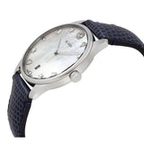  Shop Authentic Gucci G-Timeless Signature Mother of Pearl Silver Dial Blue Leather Strap Watch For Women - YA1264049 - Luxxuri