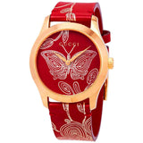  Shop Authentic Gucci G Timeless Quartz Red Dial Red Leather Strap Watch For Women - YA1264054 - Luxxuri