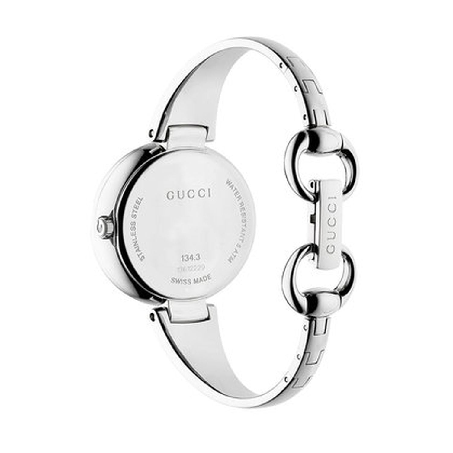  Shop Authentic Gucci Guccissima Black Dial Silver Steel Strap Watch For Women - YA134301 - Luxxuri