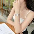  Shop Authentic Gucci Horsebit Collection Diamonds Mother of Pearl Dial Silver Steel Strap Watch For Women - YA139505 - Luxxuri