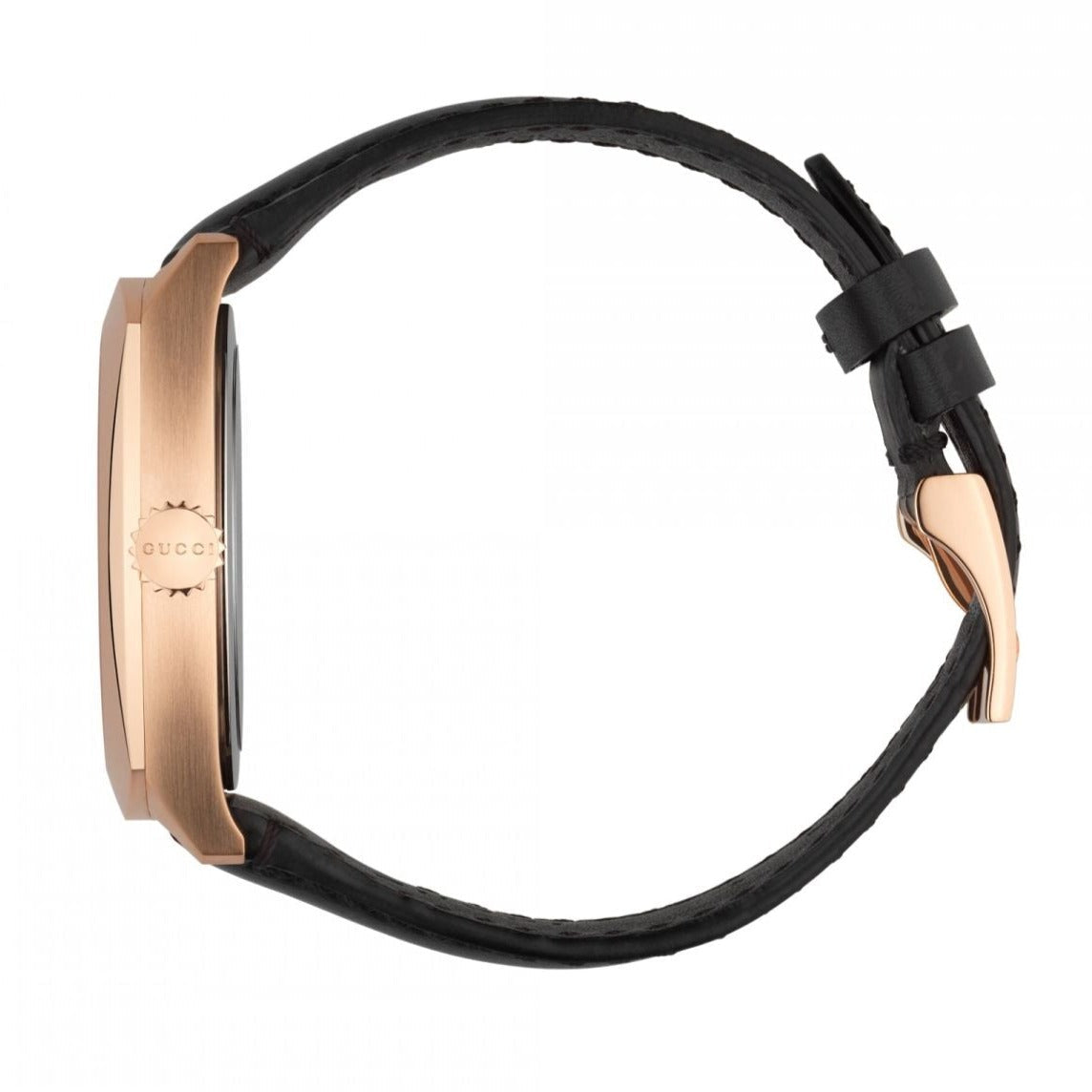  Shop Authentic Gucci GG2570 Quartz Black Dial Black Leather Strap Watch For Men - YA142309 - Luxxuri