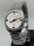  Shop Authentic Gucci GG2570 Diamonds White Dial Silver Steel Strap Watch For Women - YA142506 - Luxxuri