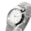 Gucci G Timeless Silver Dial Silver Steel Strap Watch For Men - YA126401