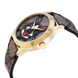  Shop Authentic Gucci G Timeless Brown Dial Brown Leather Strap Watch For Women - YA1264056 - Luxxuri