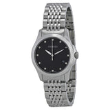  Shop Authentic Gucci G Timeless Diamonds Black Dial Silver Steel Strap Watch For Men - YA126405 - Luxxuri
