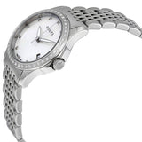  Shop Authentic Gucci G Timeless Diamonds Mother of Pearl Dial Silver Mesh Bracelet Watch For Women - YA126508 - Luxxuri