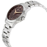  Shop Authentic Gucci G Timeless Brown Dial Silver Steel Strap Watch For Women - YA126529 - Luxxuri