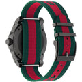  Shop Authentic Gucci Coupe Chronograph Quartz Black Two Tone NATO Strap Watch For Men - YA131202 - Luxxuri