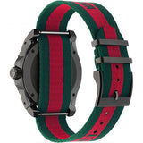  Shop Authentic Gucci Coupe Chronograph Quartz Black Two Tone NATO Strap Watch For Men - YA131202 - Luxxuri