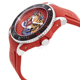  Shop Authentic Gucci Dive Quartz Red Dial Red Rubber Strap Watch For Men - YA136315 - Luxxuri