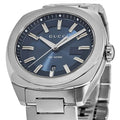  Shop Authentic Gucci GG2570 Quartz Blue Dial Silver Steel Strap Watch For Men - YA142303 - Luxxuri