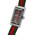  Shop Authentic Gucci G-Frame Mother of Pearl Dial Two Tone Nylon Strap Watch For Women - YA147404 - Luxxuri